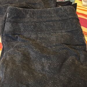 Black Patterned Leggings